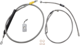Standard Stainless Braided Handlebar Cable/Brake Line Kit