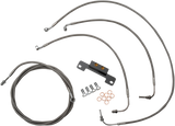 Standard Stainless Braided Handlebar Cable/Brake Line Kit