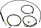 Standard Midnight Braided Handlebar Cable/Brake Line Kit — Ape Hanger