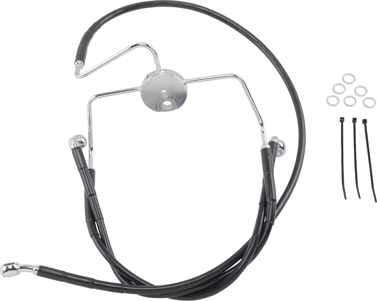 Extended Length Black Vinyl Brake Line Kit [2/2]