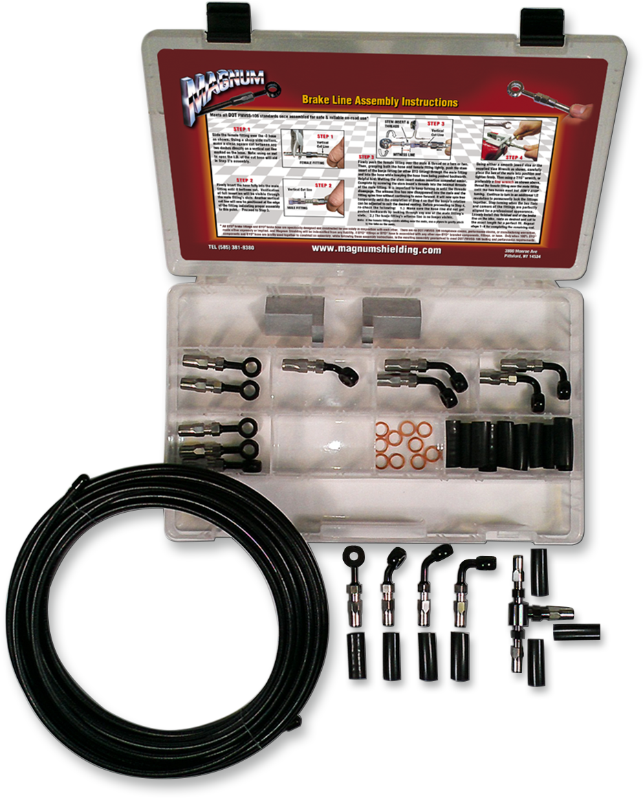 BYO Brake Line Basic Builder Kit - Chrome