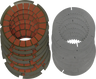 Replacement Scorpion Lock-Up Clutch Plate Set