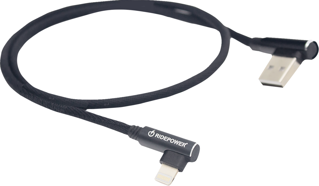 90° USB to 90° Lightning Cable