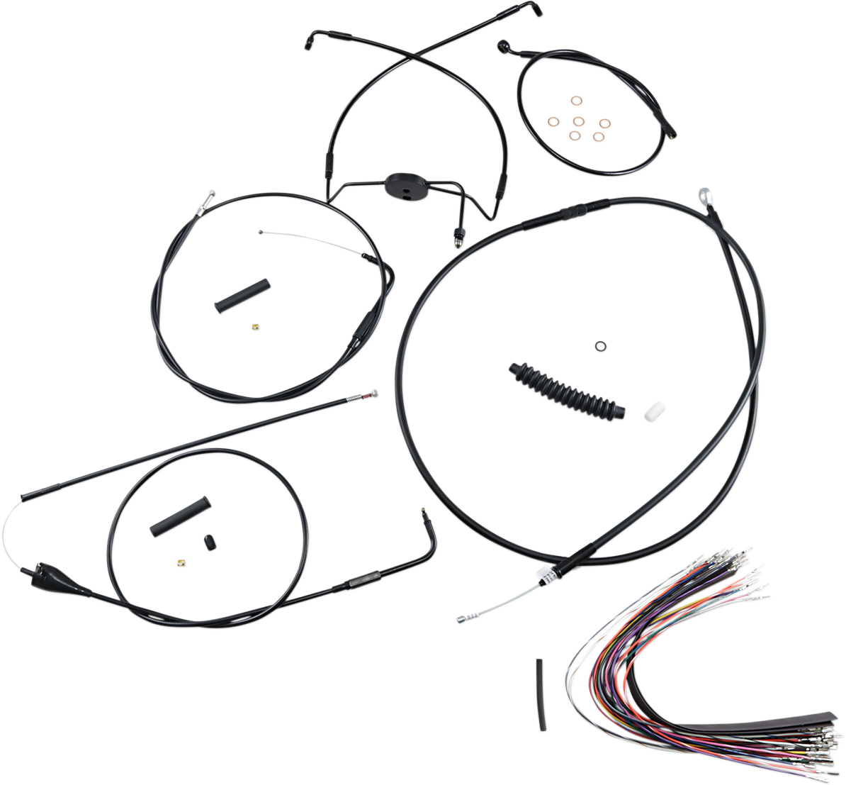 XR Handlebar Installation Kit - 12"-14" Ape Hangers - '07 FLH - Black