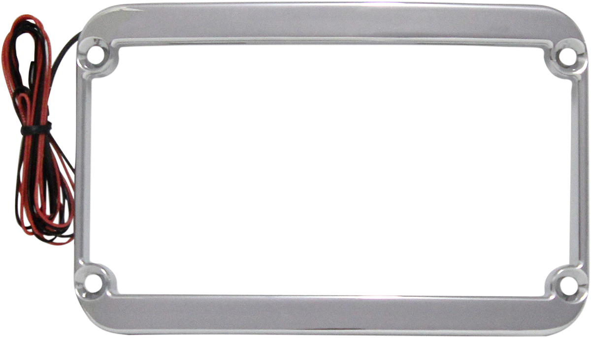 WFB™ Benchmark Stretched Rear Fender Lighted License Plate Frame
