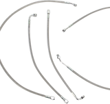 Complete Stainless Braided Handlebar Cable/Brake Line Kit