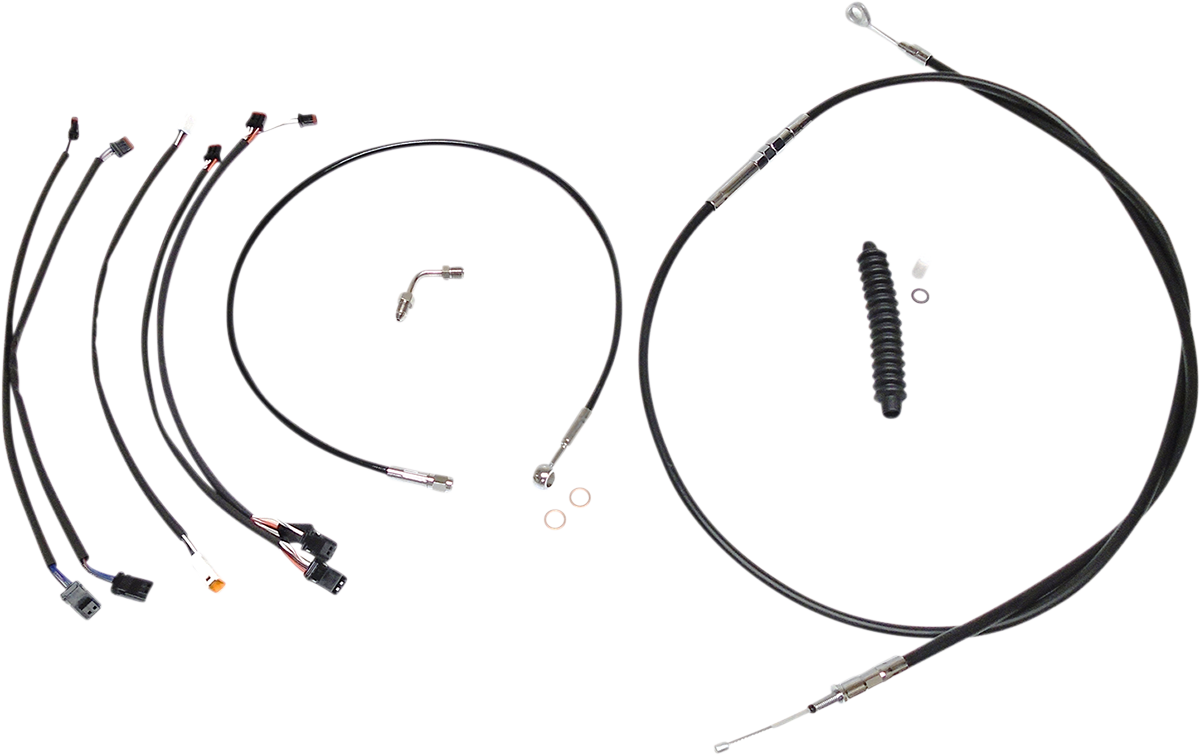 XR Handlebar Installation Kit - 12"-14" Ape Hangers - '18-'24 Softail - Black/Chrome