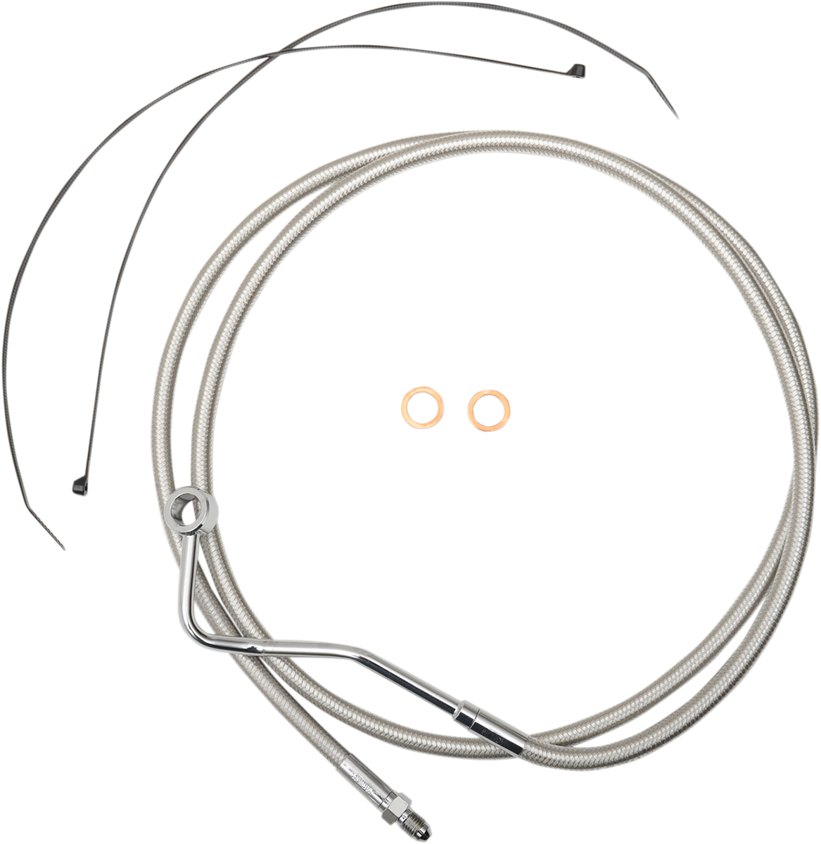 Mid Brake Line - ABS - Polished Stainless