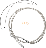 Mid Brake Line - ABS - Polished Stainless