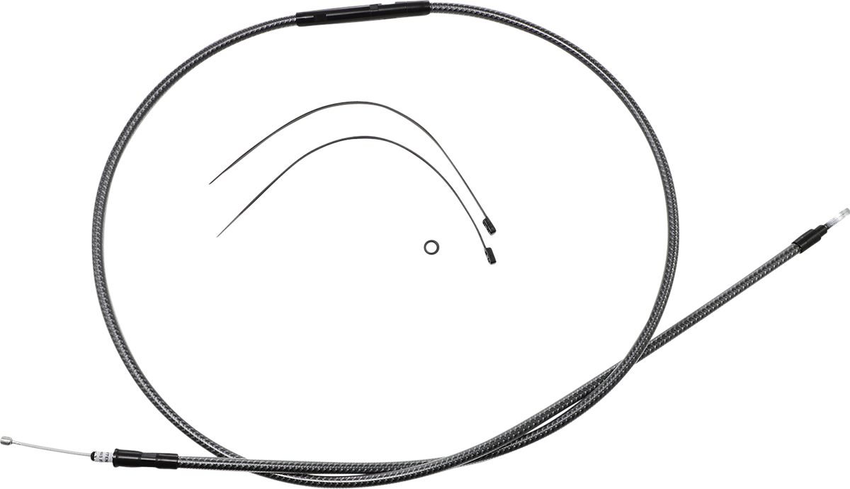 High-Efficiency Polished KARBONFIBR Clutch Cable - 74-11/16"