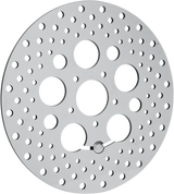Polished Stainless Steel Drilled Brake Rotor