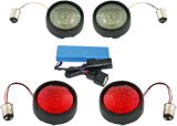 Complete Front & Rear Turn Signal Conversion Kit with Bullet Bezel Lenses