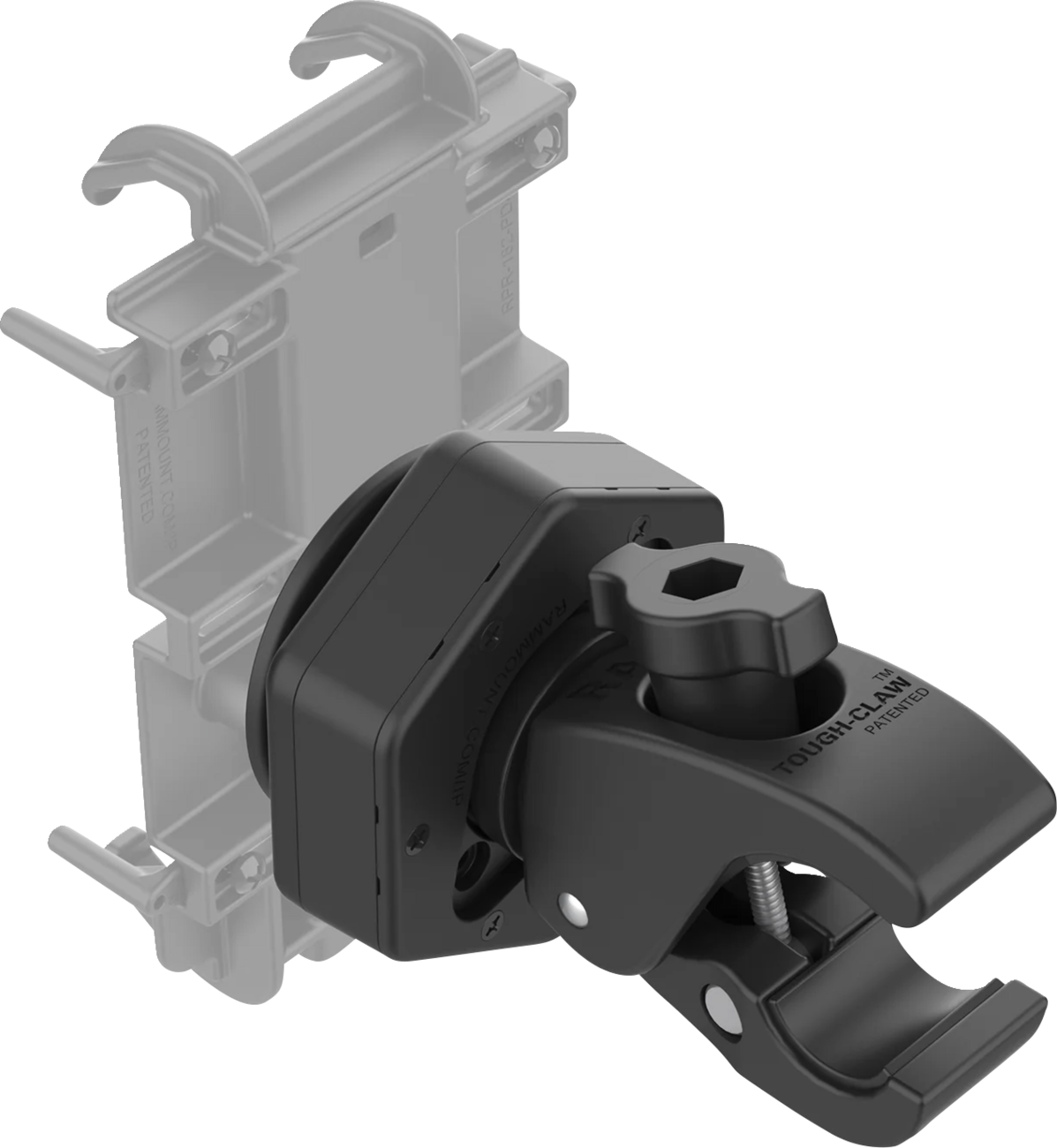 Tough-Claw™ Small Clamp Base with Vibe-Safe™ Adapter