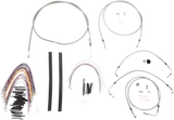 Complete Stainless Braided Handlebar Cable/Brake Line Kit