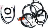 Complete Midnight Braided Handlebar Cable/Brake Line Kit — Standard