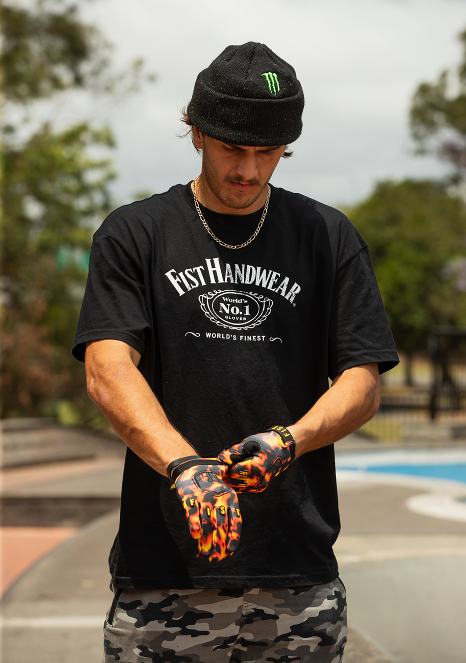 Strapped Stocker Tortoise Gloves