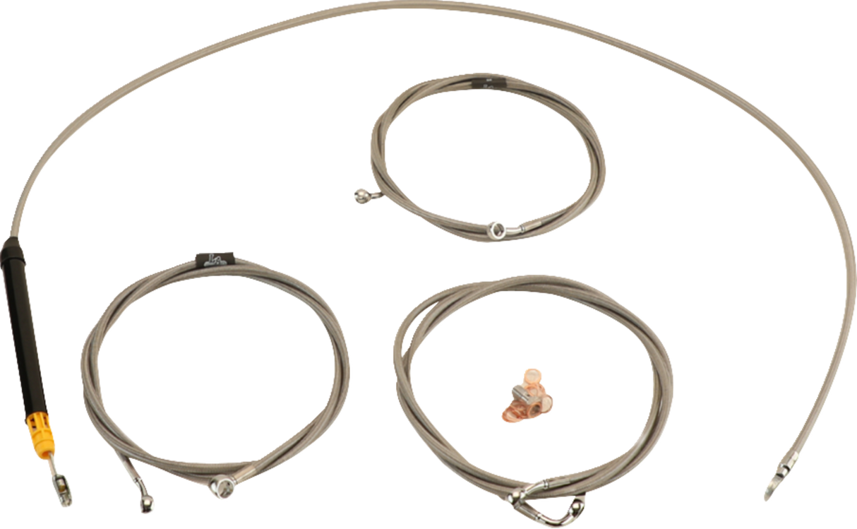 Standard Stainless Braided Handlebar Cable/Brake Line Kit