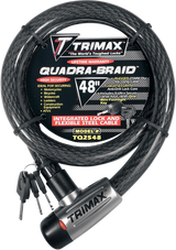 Quad-Braid Integrated Cable Lock