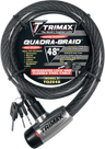 Quad-Braid Integrated Cable Lock