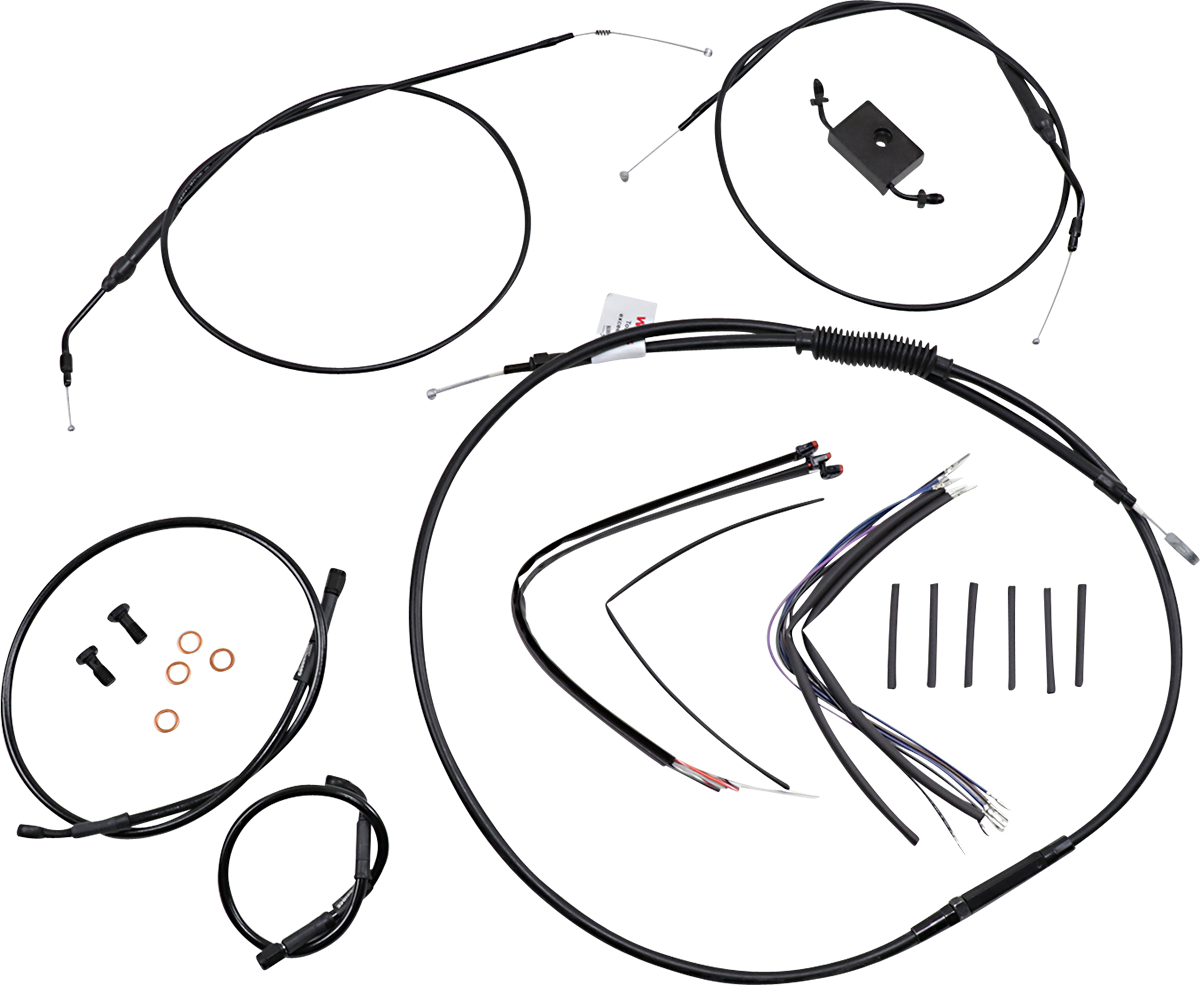 Extended Handlebar Cable and Brake Line Kit for Sportsters with ABS
