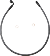 Brake Line - Front - 10 mm - 90° - 28" - KARBONFIBR