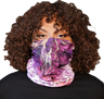 Watercolor Skull Face Neck Scarf