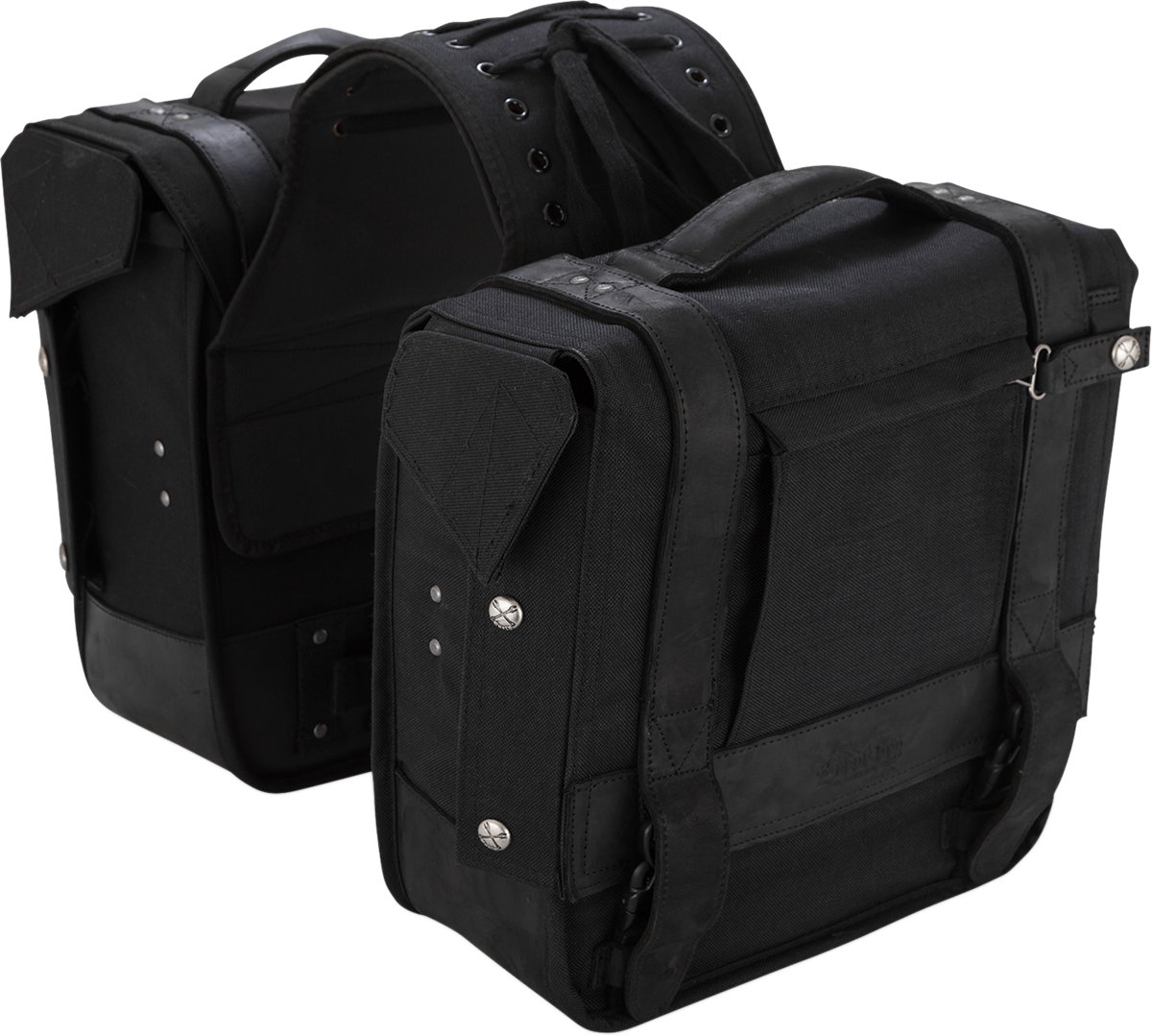 Throw-over Saddlebag — Cordura/Leather
