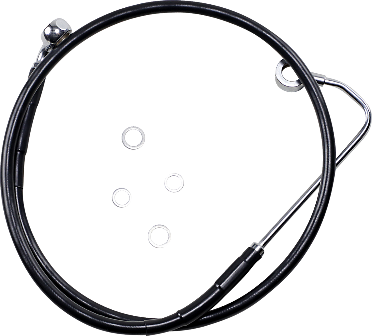 Extended Length Black Vinyl Brake Line Kit [2/2]