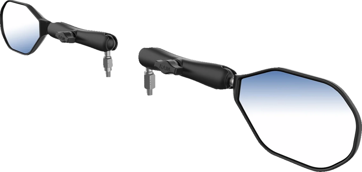 Tough-Mirror™ Kit with M10-1.25 Bases/Reverse Adapter - Long Arm
