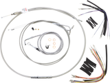 Complete Stainless Braided Handlebar Cable/Brake Line Kit