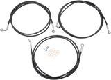 Black Braided Brake Line Kit