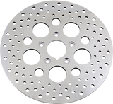 Polished Stainless Steel Drilled Brake Rotor