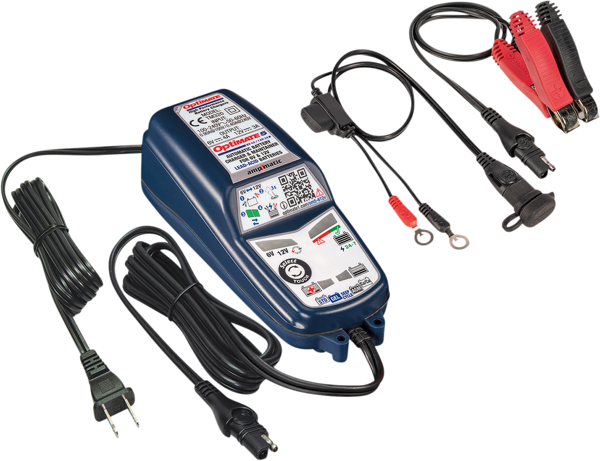 OptiMate™ 5 Select Silver Battery Charger and Maintainer
