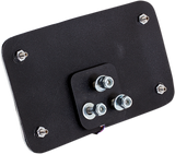 Curved Slick Signals License Plate Frame with 3-Hole Backing Plate