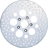 Polished Stainless Steel Drilled Brake Rotor
