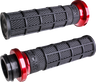Hart-Luck Signature V-Twin Lock-On™ Grips - Cable - Black/Red