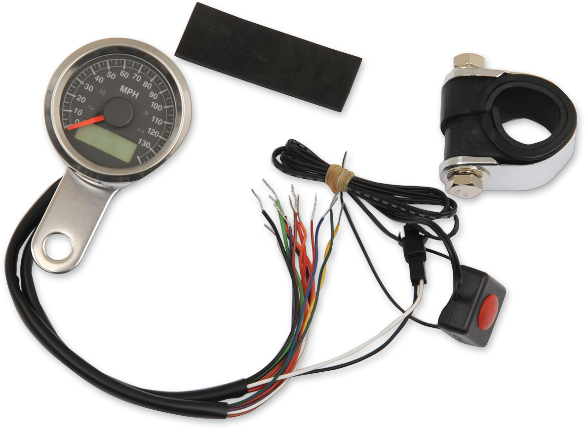 1-7/8" Programmable Electronic Speedometer with Indicator Lights
