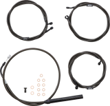 Standard Midnight Braided Handlebar Cable/Brake Line Kit — Ape Hanger