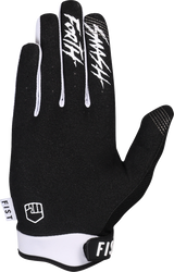 Youth Strapped Black Panda Gloves (Ages 8-14)