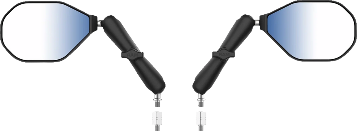 Tough-Mirror™ Kit with M10-1.25 Bases/M10-1.5 Adapters - Long Arm