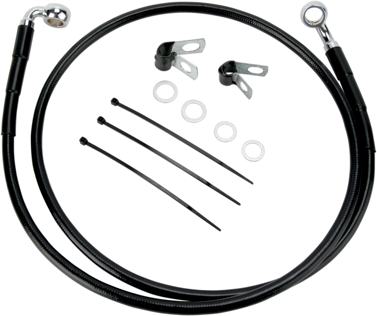 Extended Length Black Vinyl Brake Line Kit [2/2]