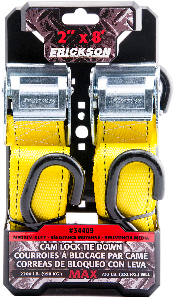 2" X 8' Cam-Lock Tie-Downs