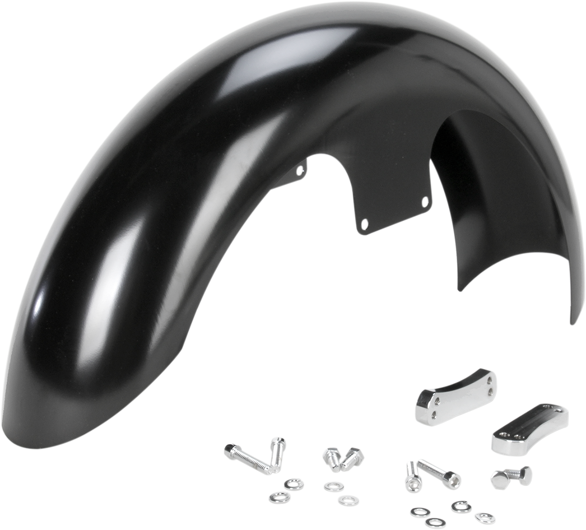 Hugger Series Front Fender with Mounting Blocks for Softail/Dyna