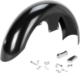 Hugger Series Front Fender with Mounting Blocks for Softail/Dyna