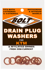 Copper Drain Plug Washer Set
