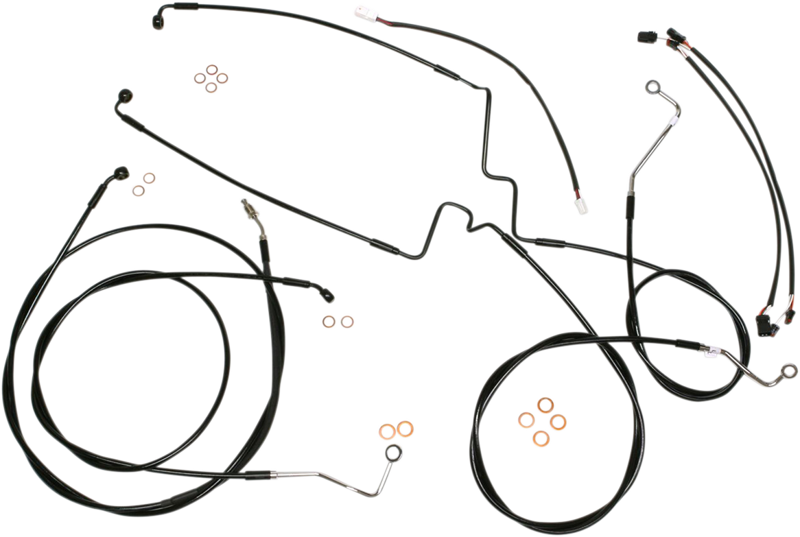 XR Handlebar Installation Kit - 15"-17" Ape Hangers - '17-'20 FLH - Black