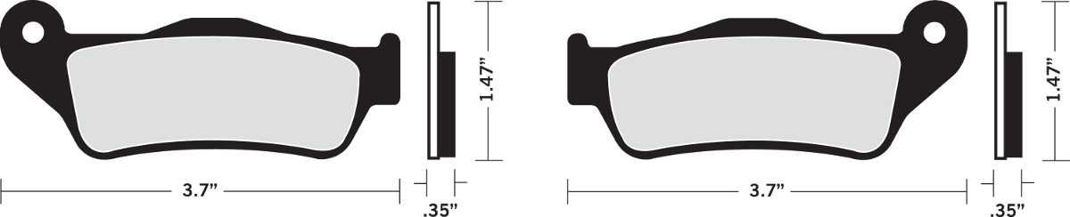 Organic Harley/Buell Brake Pads