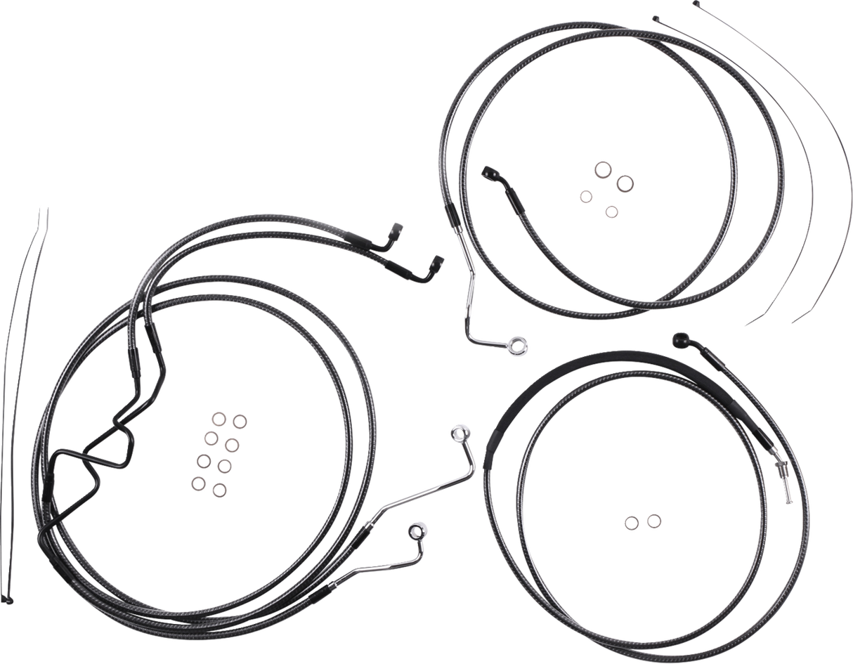 KARBONFIBR Designer Handlebar Installation Kit - 6" - '17-'20 FLHR