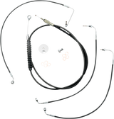 Standard Black Vinyl Handlebar Cable/Brake Line Kit — Ape Hanger