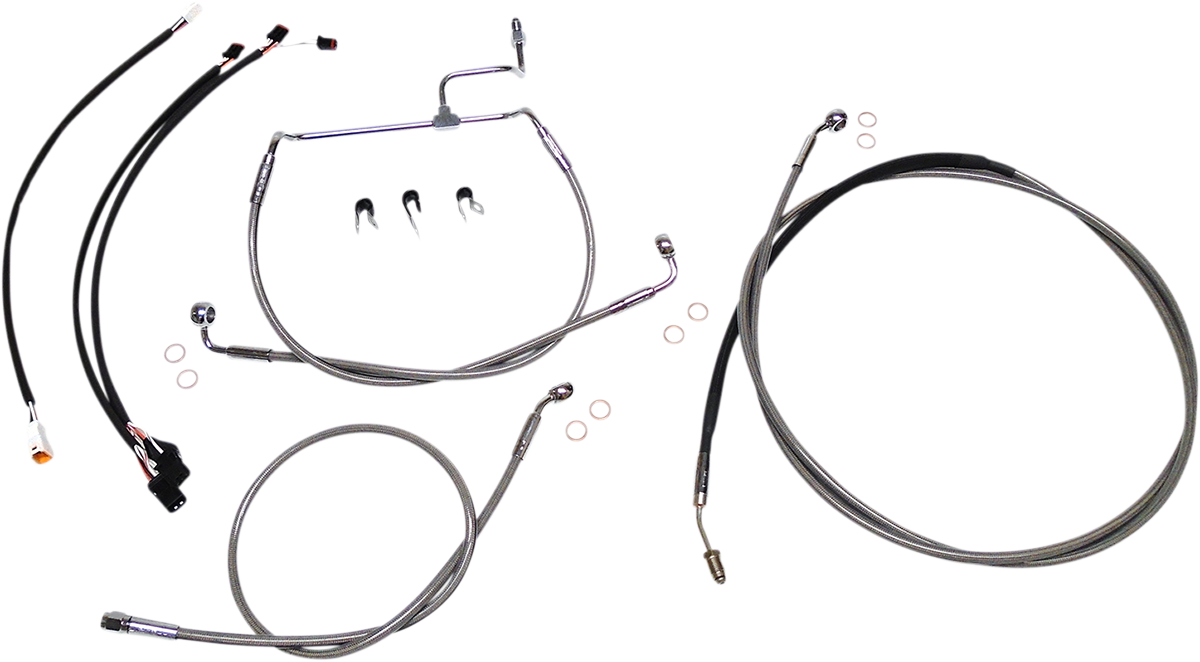 XR Handlebar Installation Kit - 12"-14" Ape Hangers - '17-'20 FLHX - Stainless Steel/Chrome